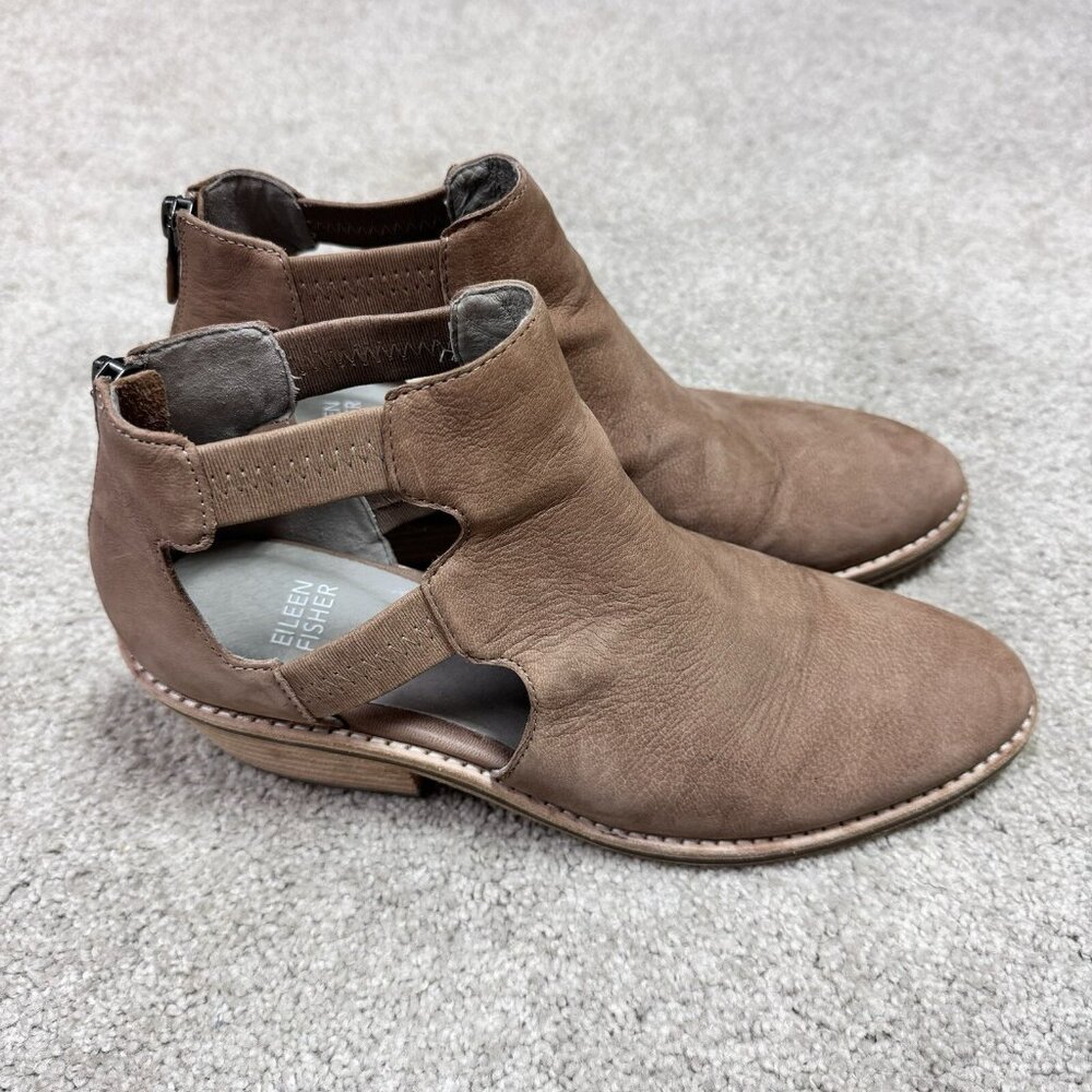 Eileen Fisher Booties Brown Women’s Size 7.5